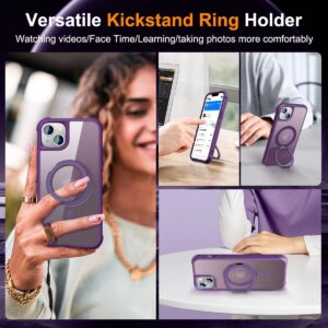 Luxury Premium Traslucent Case Cover With Ring Stand For iPhone 15/15 Plus
