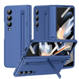Luxury Premium Invisible Stand Hinge Stand Case Cover With S Pen For Samsung Galaxy Z Fold 4