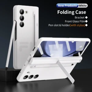 Luxury Premium Invisible Stand Hinge Stand Case Cover With S Pen For Samsung Galaxy Z Fold 4