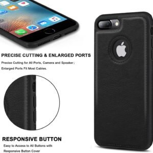 Luxury Premium Pu Leather Back Case Cover For iPhone 7 Plus/iPhone 8 Plus