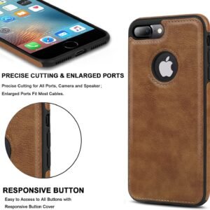 Luxury Premium Pu Leather Back Case Cover For iPhone 7 Plus/iPhone 8 Plus
