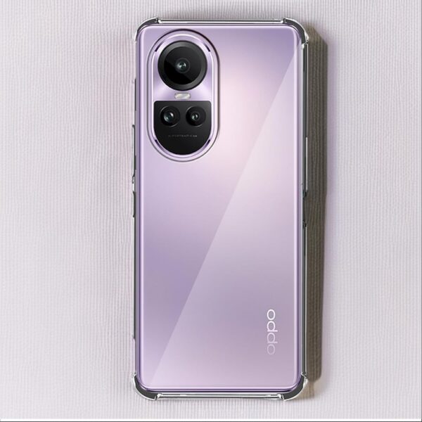 Luxury Premium KEYSION Shockproof Clear Case for OPPO Reno10 Pro - Image 2