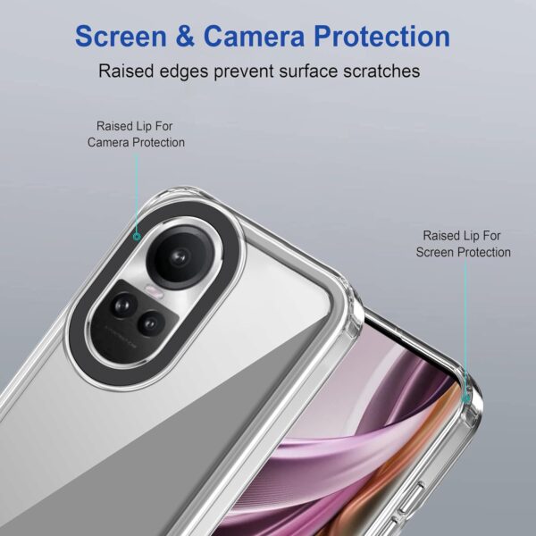 Luxury Premium KEYSION Shockproof Clear Case for OPPO Reno10 Pro - Image 22