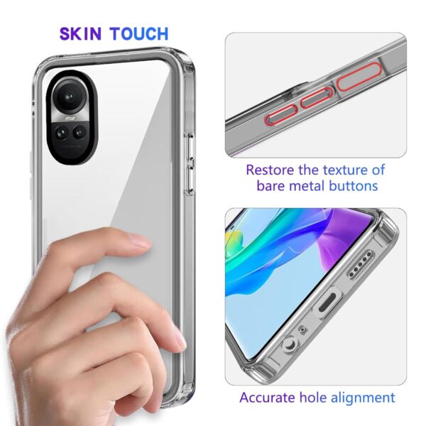 Luxury Premium KEYSION Shockproof Clear Case for OPPO Reno10 Pro - Image 15