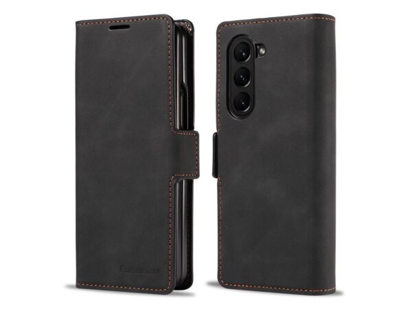 Luxury Premium PU Leather Card Slot Phone Case for Samsung Z Fold 5