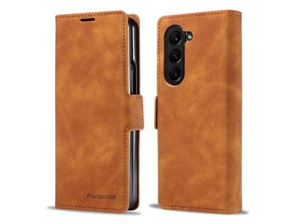 Luxury Premium PU Leather Card Slot Phone Case for Samsung Z Fold 5 - Image 12