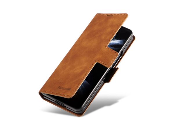 Luxury Premium PU Leather Card Slot Phone Case for Samsung Z Fold 5 - Image 15