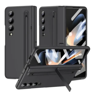 Luxury Premium Invisible Stand Hinge Stand Case Cover With S Pen For Samsung Galaxy Z Fold 4