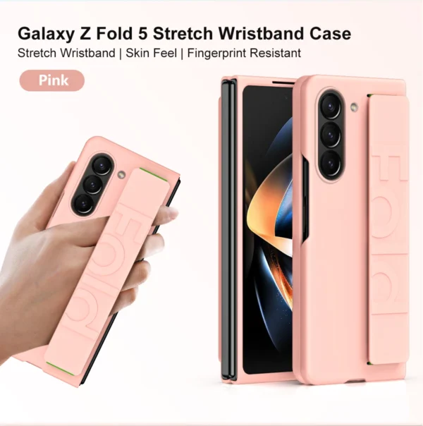 Luxury Premium Creative Silicon Foldable Wristband Phone Case Cover For Samsung Z Fold 5 - Image 18