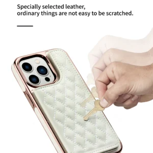 ONEGIF Lurxury Wallet Card Holder kickstand Phone Case Cover for iPhone Series