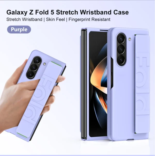 Luxury Premium Creative Silicon Foldable Wristband Phone Case Cover For Samsung Z Fold 5 - Image 22