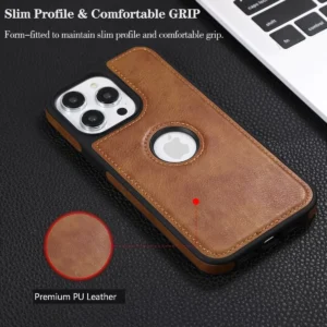 Luxury Premium PU Business Style Leather Stitching Case Cover For iPhone Series