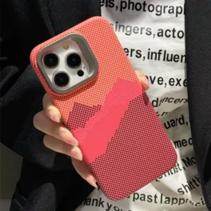Luxury Premium Carbon Fibre Texture Relief MagSafe Phone Case Cover for iPhone 15 Pro Max/16 Pro Max