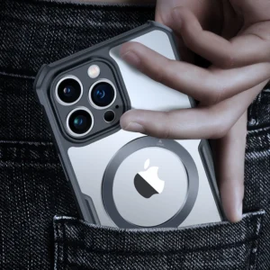 Luxury Premium Xunnd Military Ring Airbag Shockproof Magsafe Back Case Cover For iPhone Series - iPhone 15 Pro Max