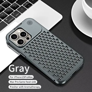 Luxury Ultra thin Aluminum Alloy Heat Dissipation Aromatherapy Anti-Scratch Slim Case Cover For iPhone series