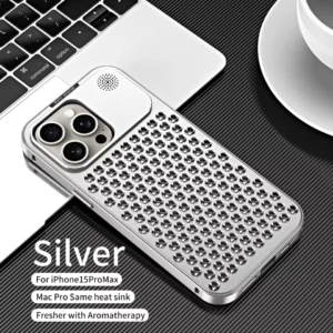 Luxury Ultra thin Aluminum Alloy Heat Dissipation Aromatherapy Anti-Scratch Slim Case Cover For iPhone series