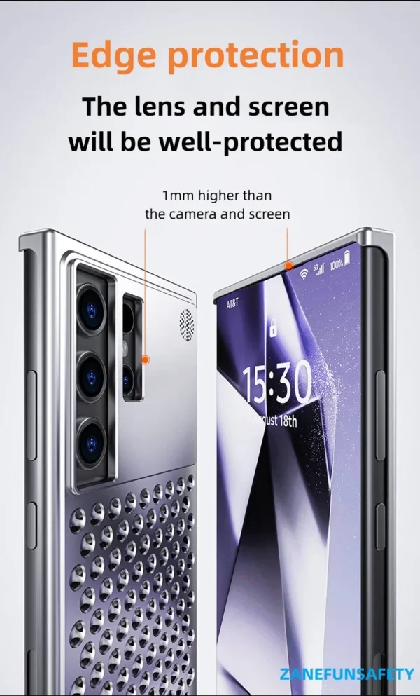 Luxury Ultra thin Aluminum Alloy Heat Dissipation Aromatherapy Anti-Scratch Slim Case Cover For Samsung Galaxy S24 Ultra - Image 4