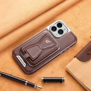 Luxury Premium Leather Magnetic Magsafe Card Slot High Business Leather Phone cover 13 Pro Max/14 Pro Max