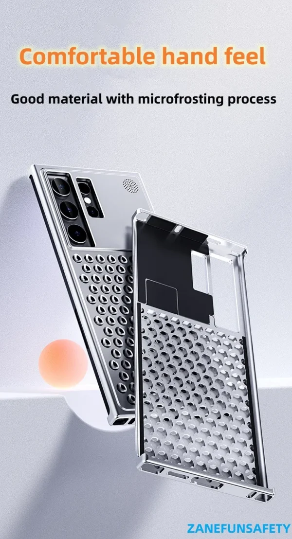 Luxury Ultra thin Aluminum Alloy Heat Dissipation Aromatherapy Anti-Scratch Slim Case Cover For Samsung Galaxy S24 Ultra - Image 8