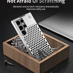 Luxury Ultra thin Aluminum Alloy Heat Dissipation Aromatherapy Anti-Scratch Slim Case Cover For Samsung Galaxy S22 Ultra/S23 Ultra