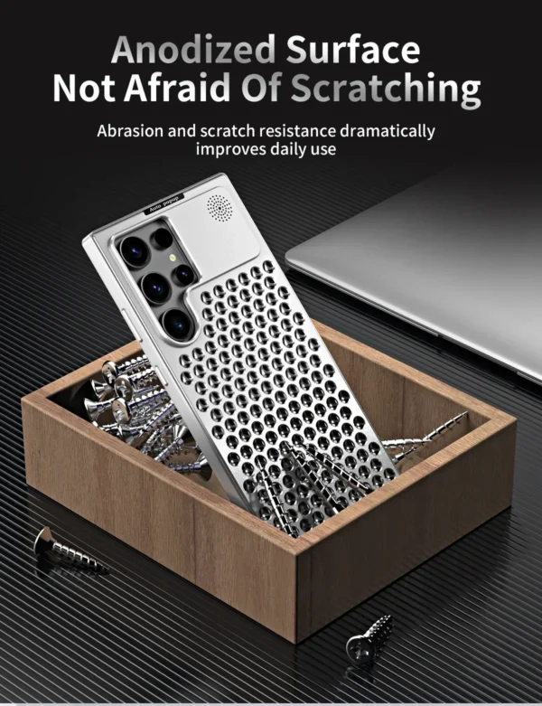 Luxury Ultra thin Aluminum Alloy Heat Dissipation Aromatherapy Anti-Scratch Slim Case Cover For Samsung Galaxy S22 Ultra/S23 Ultra - Image 21