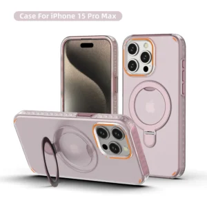 Luxury Premium 2 in 1 PC+TPU Magsafe Kickstand Shockproof Protective Case Cover For iPhone Series
