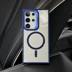 Luxury Premium Magsafe Camera Stand Matte Phone Case For Samaung Galaxy S22 Ultra/S23 Ultra