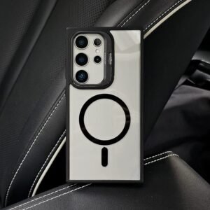 Luxury Premium Magsafe Camera Stand Matte Phone Case For Samaung Galaxy S22 Ultra/S23 Ultra