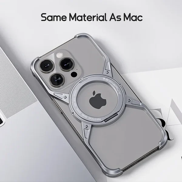 Luxury Premium Magnetic Metal Aluminium Alloy Frameless Phone Case For iPhone Series - Image 4