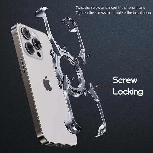 Luxury Premium Magnetic Metal Aluminium Alloy Frameless Phone Case For iPhone Series - Image 3