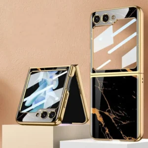 Luxury Premium Marble Patterned Case Cover For Samsung Galaxy Z Flip 5 5G
