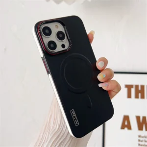 Luxury Premium Business Leather  Magsafe Wireless Charging Case Cover For iPhone Series