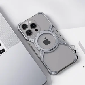 Luxury Premium Magnetic Metal Aluminium Alloy Frameless Phone Case For iPhone Series - iPhone 15 Pro Max