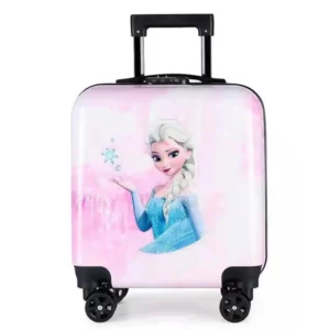 Luxury Premium Travelling Universal Wheel Anti-theft Lock Leisure Rod Children's Luggage Bag - Pink