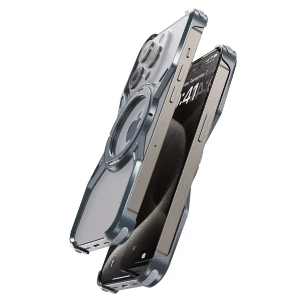 Luxury Premium Magnetic Metal Aluminium Alloy Frameless Phone Case For iPhone Series - Image 24