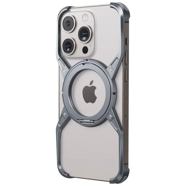 Luxury Premium Magnetic Metal Aluminium Alloy Frameless Phone Case For iPhone Series - Image 28