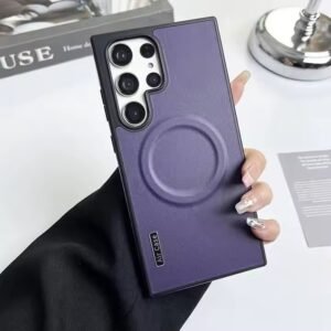 Luxury Premium Business Leather  Magsafe Wireless Charging Case Cover For Samsung Galaxy S22 Ultra /S23 Ultra