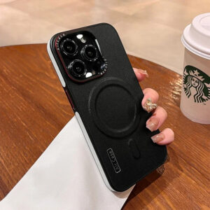 Luxury Premium Business Leather  Magsafe Wireless Charging Case Cover For iPhone Series