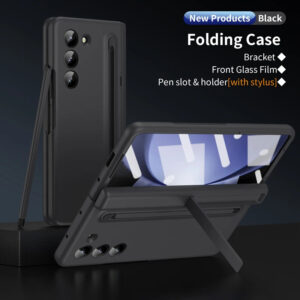 Luxury Premium Invisible Stand Hinge Stand Case Cover With S Pen For Samsung Galaxy Z Fold 5