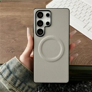 Luxury Premium Business Leather  Magsafe Wireless Charging Case Cover For Samsung Galaxy S22 Ultra /S23 Ultra