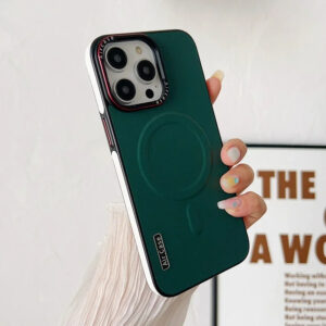 Luxury Premium Business Leather  Magsafe Wireless Charging Case Cover For iPhone Series