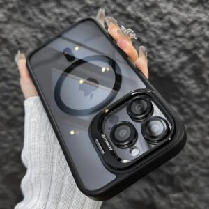 Luxury Shockproof Transparent Magsafe Magnetic Transparent Case Cover For iPhone 14 Pro Max/15 Pro Max/16 Pro Max