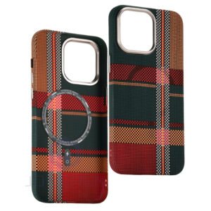 Luxury Premium Patterned Cloud Hard PC Metal Lens Slim Magsafe Magnetic Matte Karbon Case For iPhone Series