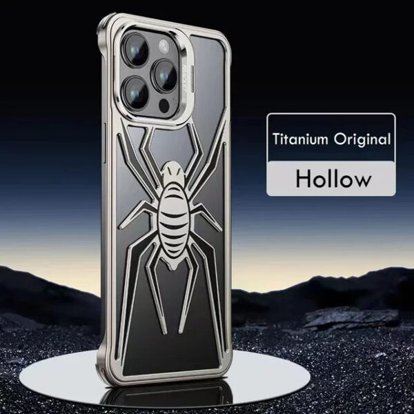 Luxury Premium Heat Spider Frameless Aluminum Alloy Metal Bumper Case Cover For iPhone Series - Image 3