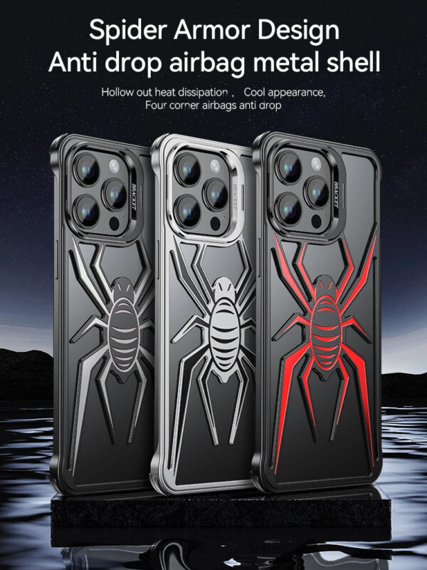 Luxury Premium Heat Spider Frameless Aluminum Alloy Metal Bumper Case Cover For iPhone Series