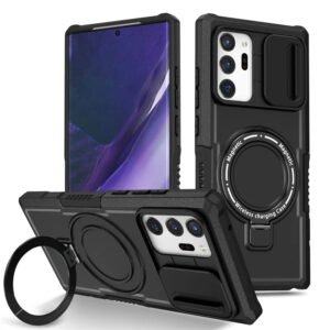 Luxury Premium Armor Magsafe Wireless Charge Case For Samsung Galaxy Note 20 Ultra - Black