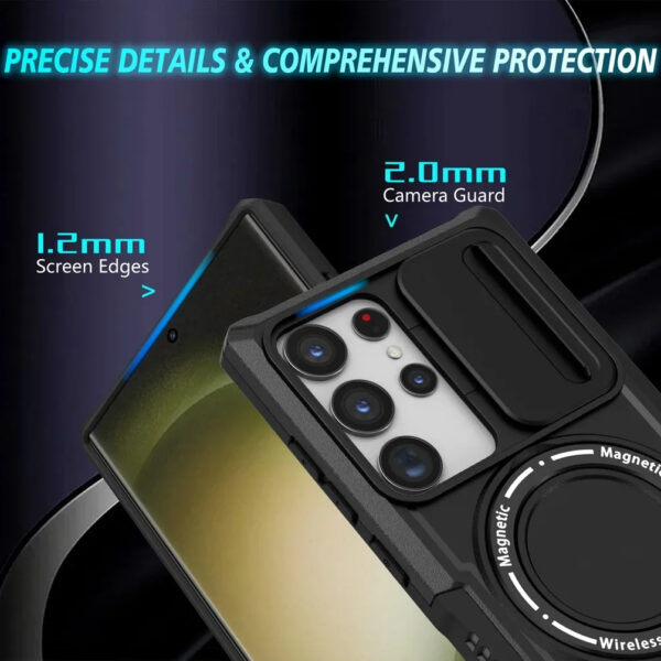 Luxury Premium Armor Magsafe Wireless Charge Case For Samsung Galaxy S21 Ultra - Image 4