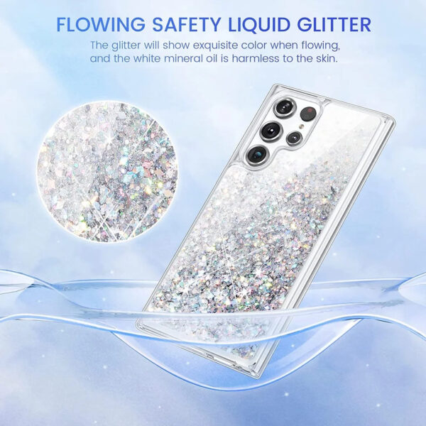 Luxury Premium Cute Flowing Glitter Sparkle Dynamic Quicksand Case Cover For Samsung Galaxy S24 Ultra - Image 16