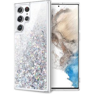 Luxury Premium Cute Flowing Glitter Sparkle Dynamic Quicksand Case Cover For Samsung Galaxy S22 Ultra/S23 Ultra