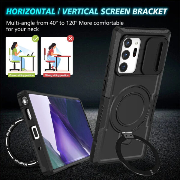 Luxury Premium Armor Magsafe Wireless Charge Case For Samsung Galaxy Note 20 Ultra - Image 12